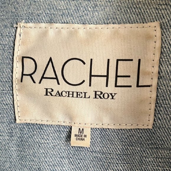 Rachel Roy Distressed Denim Jacket - Picture 3 of 6